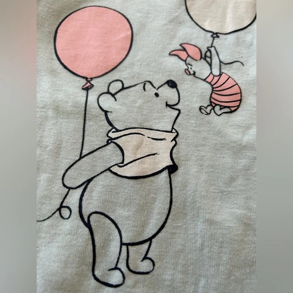 Disney Jumping Beans Winnie the Pooh Piglet Ruffle Long Sleeve Bodysuit 12M